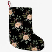 Blumenmuster Weihnachts-Strumpf Kleiner Weihnachtsstrumpf (Vorderseite)