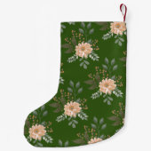 Blumenmuster Weihnachts-Strumpf Kleiner Weihnachtsstrumpf (Rückseite)