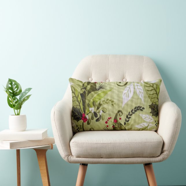 Blumenmuster Weihnachtsfeiertag Kissen (Stuhl )