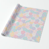 Blumenmuster | Whimsische Frühlingsblüten Geschenkpapier (Ungerollt)