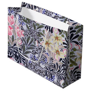 Blumenmuster, William Morris große Geschenktasche Geschenktüte