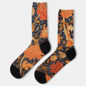 Blumenmuster, William Morris Socken (Linkes Detail)