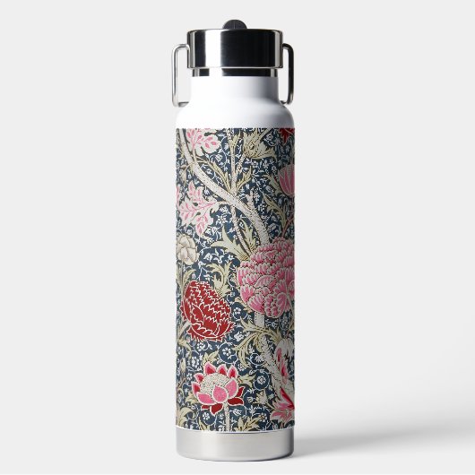 Blumenmuster, William Morris Trinkflasche (Vorderseite)
