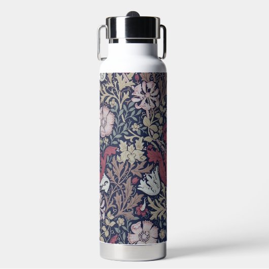 Blumenmuster, William Morris Trinkflasche (Vorderseite)