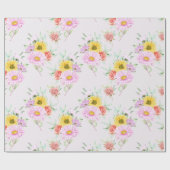 Blumenmuster-Wrap-Papier Geschenkpapier (Flach)