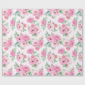 Blumenmuster-Wrap-Papier Geschenkpapier (Flach)
