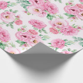 Blumenmuster-Wrap-Papier Geschenkpapier (Ecke)