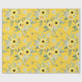 Blumenmuster-Wrap-Papier Geschenkpapier (Flach)