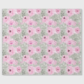 Blumenmuster-Wrap-Papier Geschenkpapier (Flach)