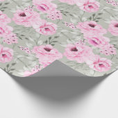 Blumenmuster-Wrap-Papier Geschenkpapier (Ecke)