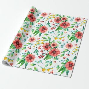 Blumenmuster-Wrap-Papier Geschenkpapier