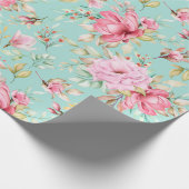 Blumenmuster-Wrap-Papier Geschenkpapier (Ecke)