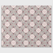 Blumenmuster-Wrap-Papier mit Liebe immer Geschenkpapier (Flach)