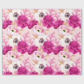 Blumenmuster-Wrapper Geschenkpapier (Flach)