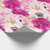 Blumenmuster-Wrapper Geschenkpapier (Ecke)