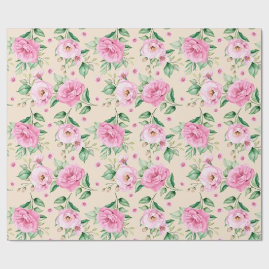 Blumenmuster-Wrapper Geschenkpapier (Flach)