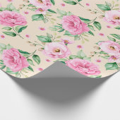 Blumenmuster-Wrapper Geschenkpapier (Ecke)