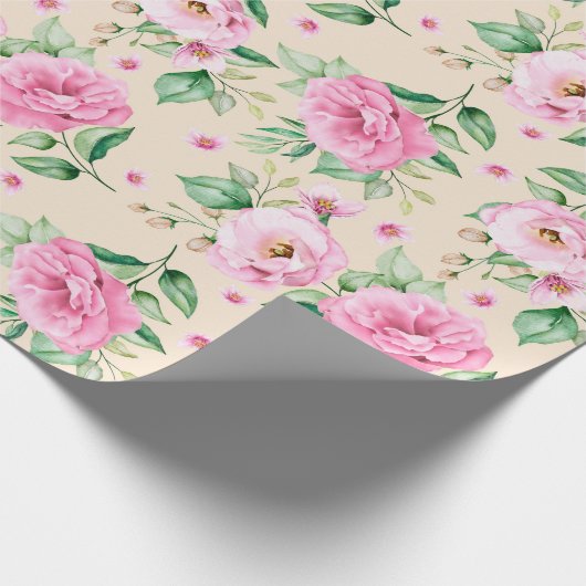 Blumenmuster-Wrapper Geschenkpapier (Ecke)