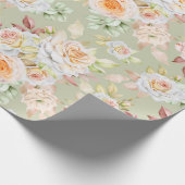Blumenmuster-Wrapper Geschenkpapier (Ecke)