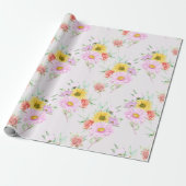 Blumenmuster-Wrapper Geschenkpapier (Ungerollt)