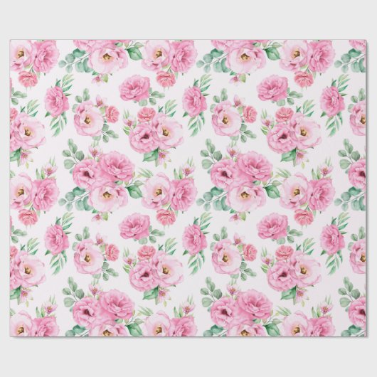 Blumenmuster-Wrapper Geschenkpapier (Flach)
