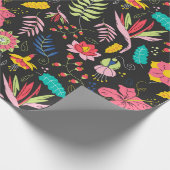 Blumenmuster-Wrapper Geschenkpapier (Ecke)