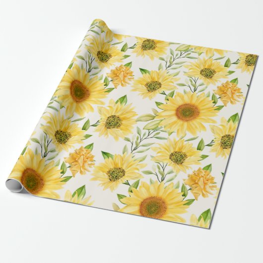 Blumenmuster-Wrapper Geschenkpapier (Ungerollt)
