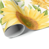 Blumenmuster-Wrapper Geschenkpapier (Rolleneckpunkt)