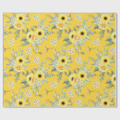 Blumenmuster-Wrapper Geschenkpapier (Flach)