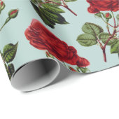 Blumenmuster-Wrapper Geschenkpapier (Rolleneckpunkt)