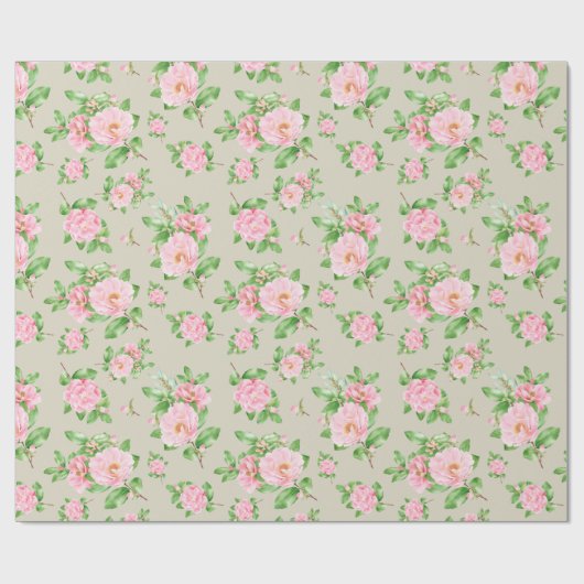 Blumenmuster-Wrapper Geschenkpapier (Flach)