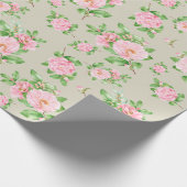 Blumenmuster-Wrapper Geschenkpapier (Ecke)