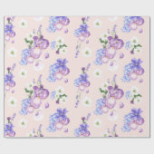 Blumenmuster-Wrapper Geschenkpapier (Flach)