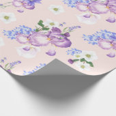 Blumenmuster-Wrapper Geschenkpapier (Ecke)