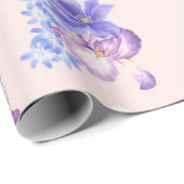 Blumenmuster-Wrapper Geschenkpapier (Rolleneckpunkt)