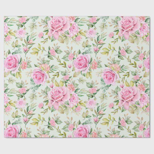 Blumenmuster-Wrapper Geschenkpapier (Flach)