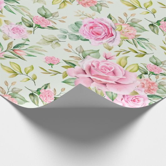Blumenmuster-Wrapper Geschenkpapier (Ecke)
