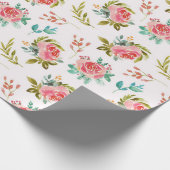 Blumenmuster-Wrapper Geschenkpapier (Ecke)