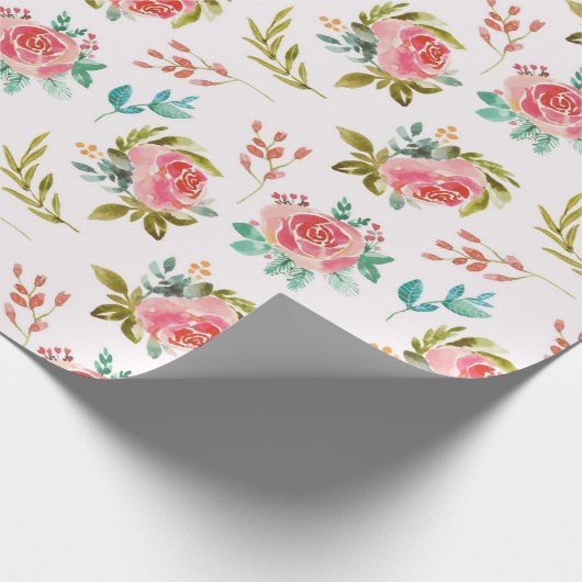 Blumenmuster-Wrapper Geschenkpapier (Ecke)