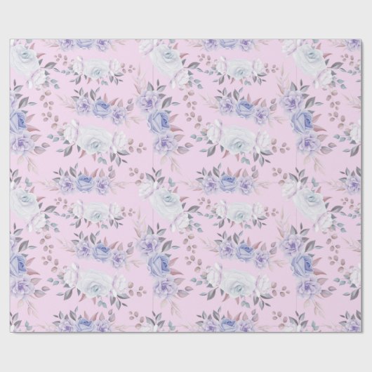 Blumenmuster-Wrapper Geschenkpapier (Flach)