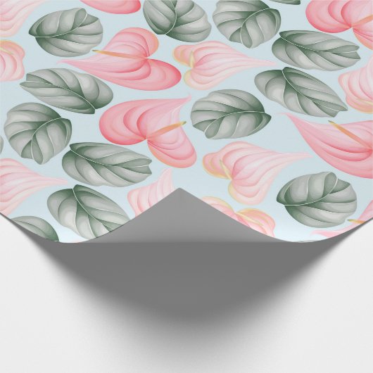 Blumenmuster-Wrapper Geschenkpapier (Ecke)