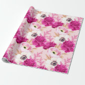 Blumenmuster-Wrapper Geschenkpapier (Ungerollt)
