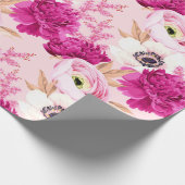 Blumenmuster-Wrapper Geschenkpapier (Ecke)