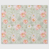 Blumenmuster-Wrapper Geschenkpapier (Flach)