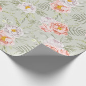 Blumenmuster-Wrapper Geschenkpapier (Ecke)