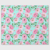 Blumenmuster-Wrapper Geschenkpapier (Flach)