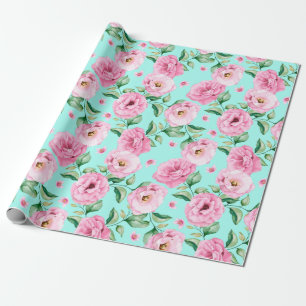 Blumenmuster-Wrapper Geschenkpapier