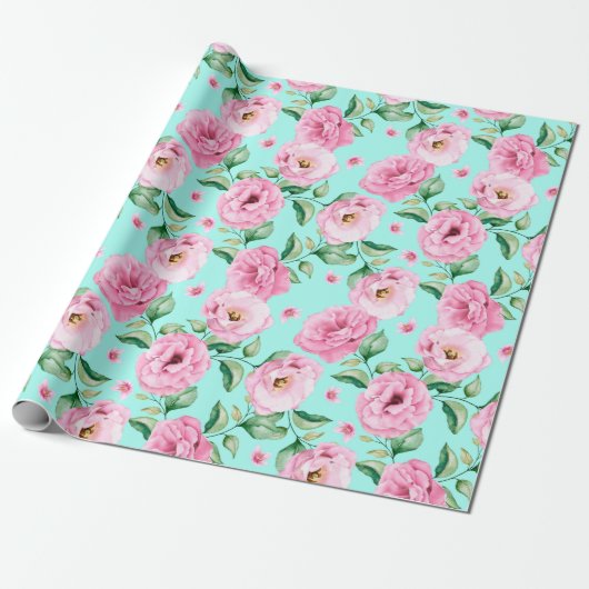Blumenmuster-Wrapper Geschenkpapier (Ungerollt)