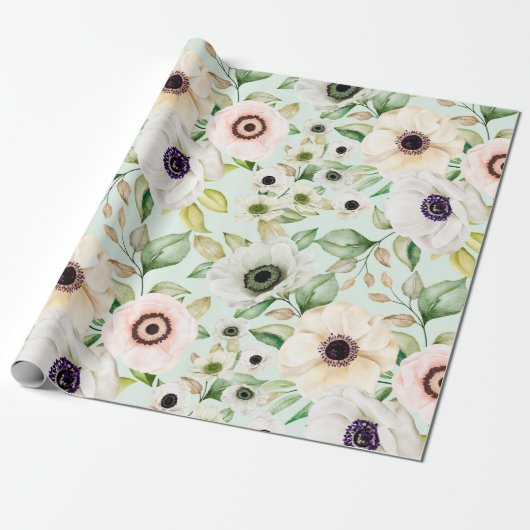 Blumenmuster-Wrapper Geschenkpapier (Ungerollt)