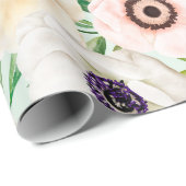Blumenmuster-Wrapper Geschenkpapier (Rolleneckpunkt)